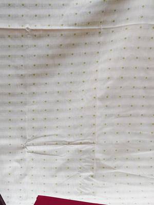 white cotton woven dress material 4