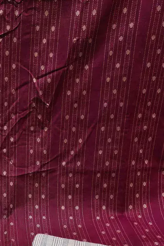 magenta cotton woven dress material
