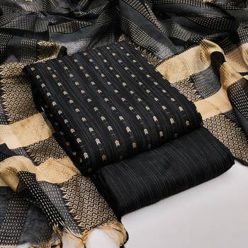 black cotton woven dress material 1