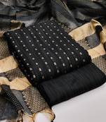 black cotton woven dress material