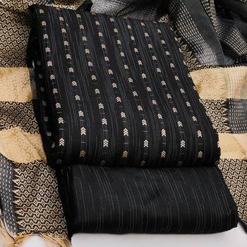 black cotton woven dress material 3