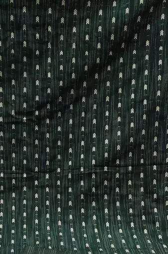 green cotton woven dress material