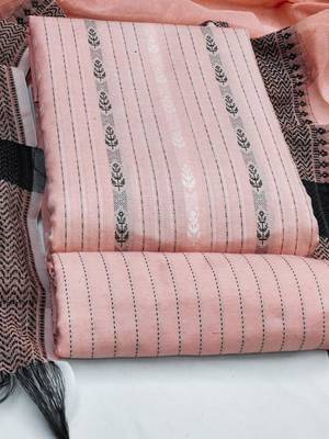 peach cotton woven dress material 3