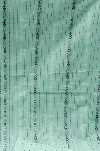 sea green cotton woven dress material
