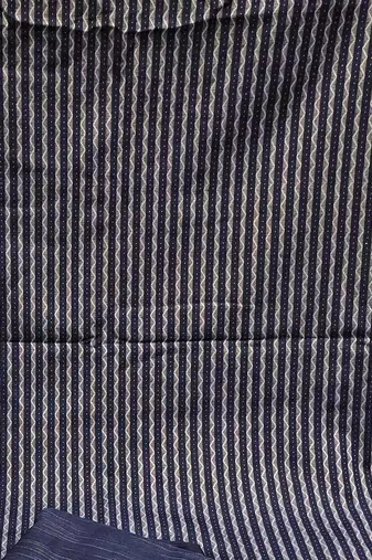 blue cotton woven dress material