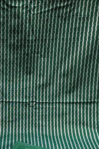 green cotton woven dress material