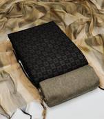 black cotton woven dress material