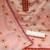 peach cotton embroidered dress material