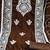 brown silk blend embroidered dress material