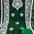 green silk blend embroidered dress material