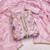 baby pink organza hand embroidery dress material