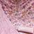 baby pink organza hand embroidery dress material