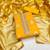 yellow organza woven dress material