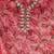 pink organza hand embroidery dress material