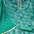sea green organza hand embroidery dress material