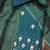 green cotton embroidered dress material