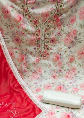 multicolor cotton hand embroidery dress material 4