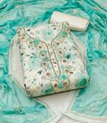 multicolor cotton hand embroidery dress material