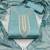 teal blue cotton hand embroidery dress material