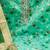 sea green organza hand embroidery dress material