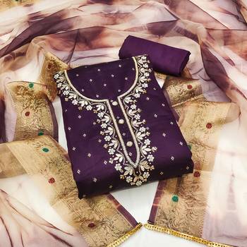 burgundy cotton woven dress material 1