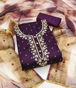 burgundy cotton woven dress material