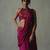 Pink embroidered chiffon saree