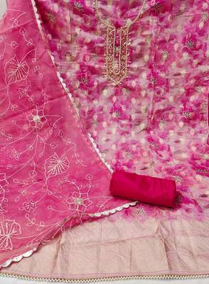 multicolor organza woven dress material 2