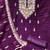 purple organza embroidered dress material