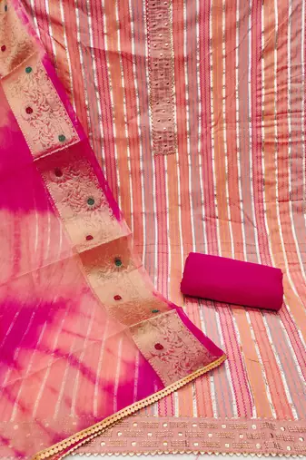 multicolor cotton printed dress material