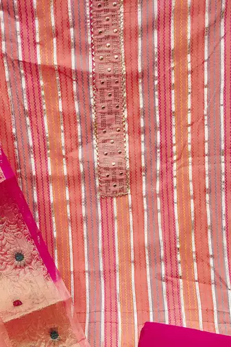 multicolor cotton printed dress material