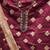 maroon shimmer hand embroidery dress material