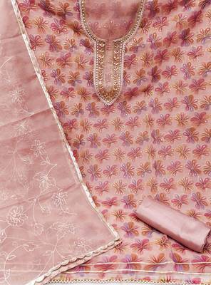 multicolor organza sequins dress material 2