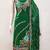 green georgette embroidered dress material