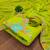 light green georgette embroidered dress material