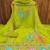 light green georgette embroidered dress material