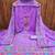 lavender georgette embroidered dress material