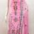 pink georgette embroidered dress material