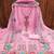 pink georgette embroidered dress material