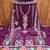 purple georgette embroidered dress material