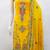 yellow georgette embroidered dress material