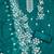 sea green organza embroidered dress material