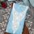 sky blue organza embroidered dress material