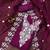 purple organza embroidered dress material
