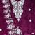 purple organza embroidered dress material