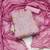 pink organza sequins dress material