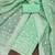 green banarasi cotton woven dress material