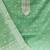 green banarasi cotton woven dress material