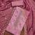 pink cotton woven dress material
