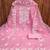 baby pink organza embroidered dress material